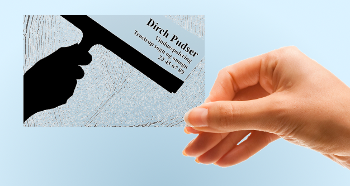 Gennemsigtigt visitkort
